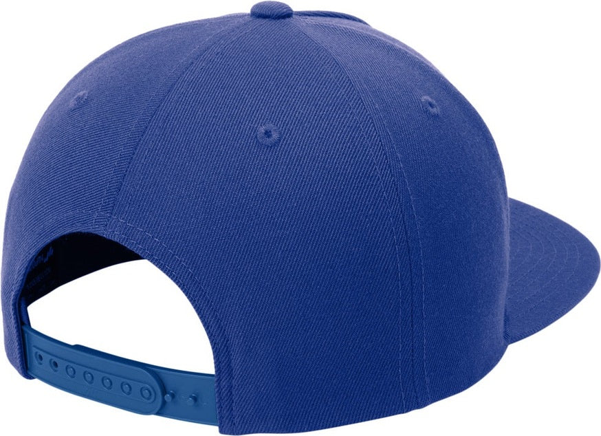 Front View of TrueRoyal Sport-Tek YP Classics Premium 5-Panel Snapback Cap STC55