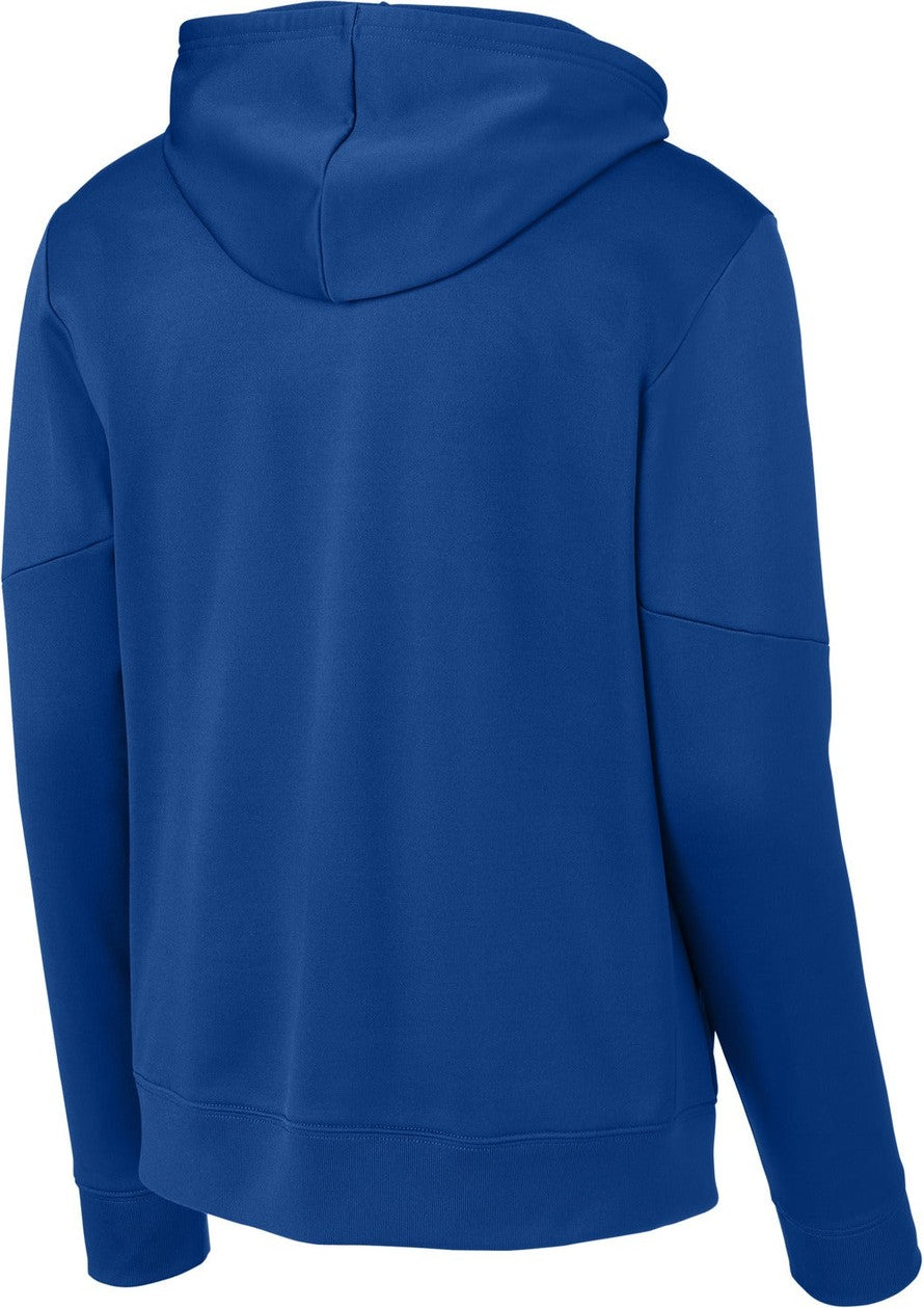 Front View of TRy/White Sport-Tek Sport-Wick Fleece United Pullover Hoodie ST255