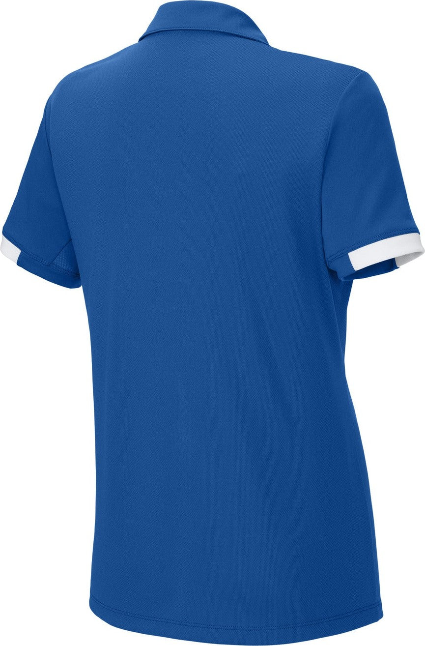 Front View of TRy/White Sport-Tek Women's Club Colorblock Polo LST444