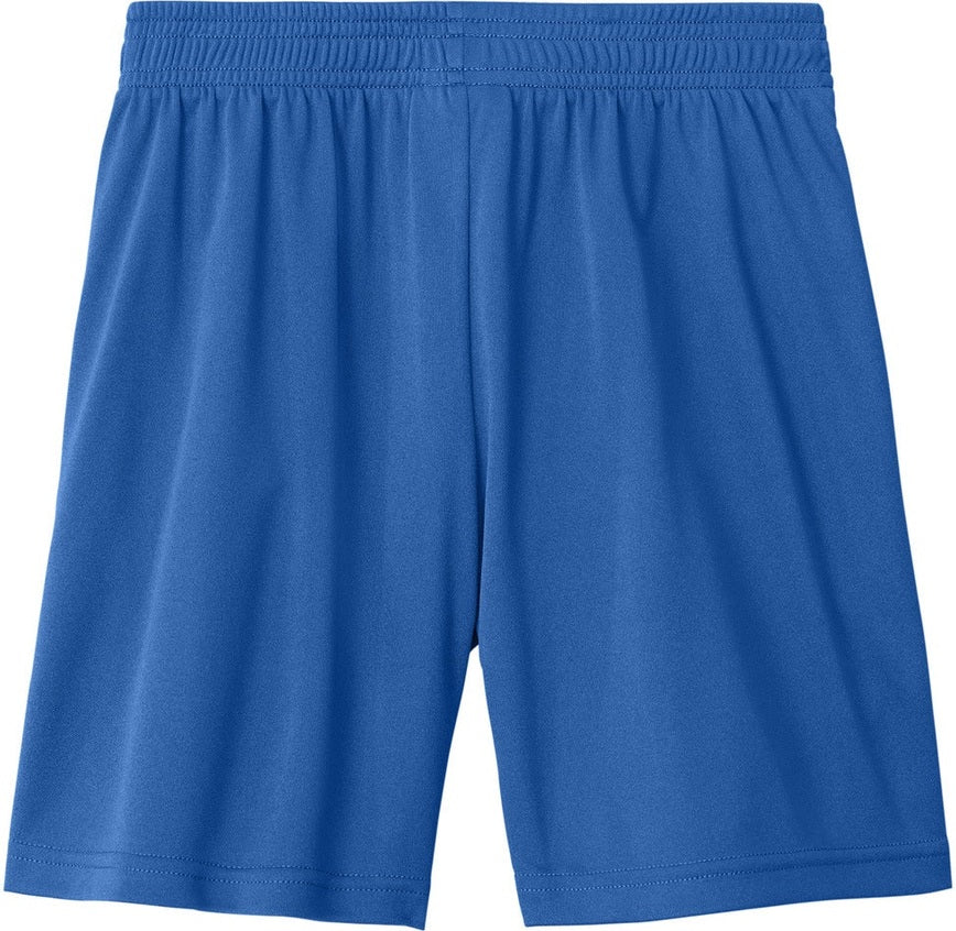 Front View of TRy/White Sport-Tek Youth Competitor United 5" Short YST103