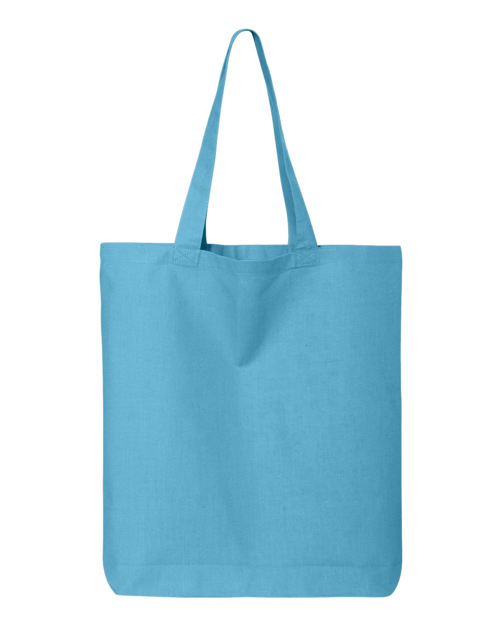 Front View of Turquoise 12L Economical Tote - QTBG