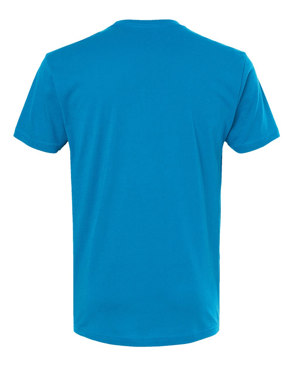 Front View of Turquoise Cotton T-Shirt - 3600