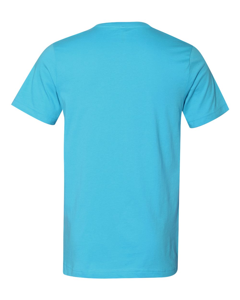 Front View of Turquoise Jersey Tee - 3001