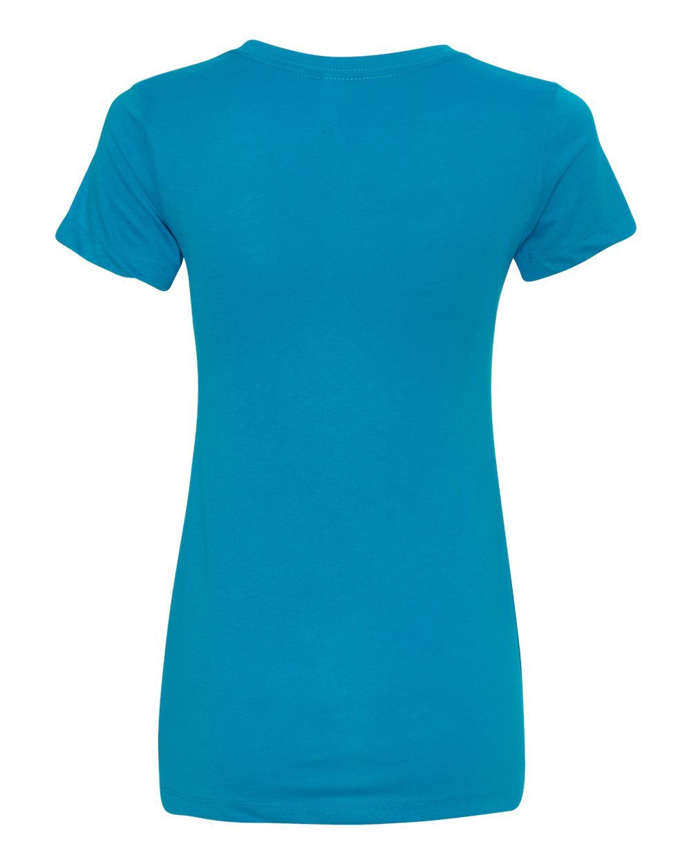 Rear View of Turquoise Women&#39;s Ideal T-Shirt - 1510