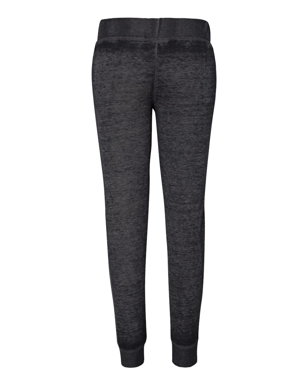 Rear View of Twisted Black Women’s Vintage Zen Fleece Joggers - 8944