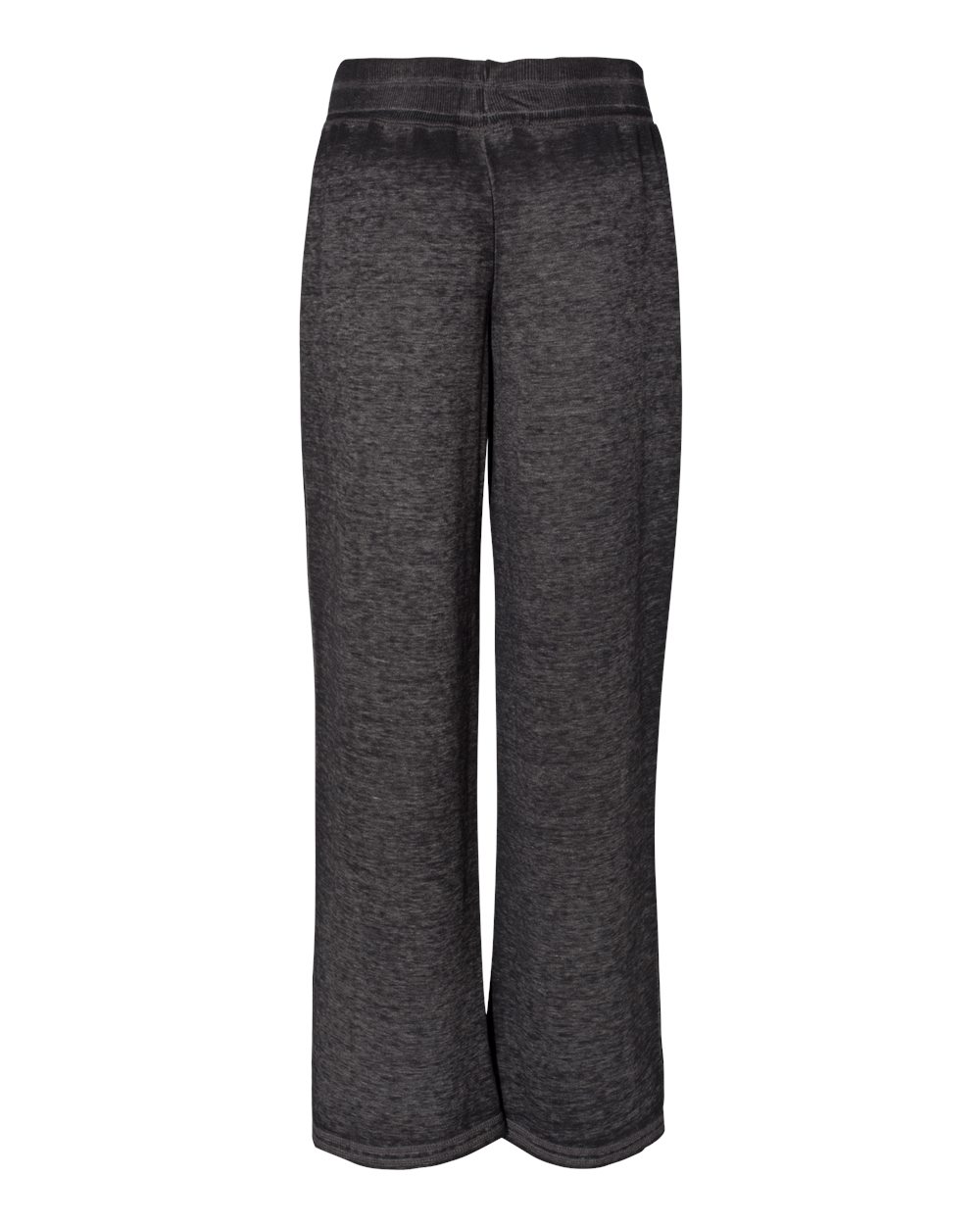 Front View of Twisted Black Women’s Vintage Zen Fleece Sweatpants - 8914