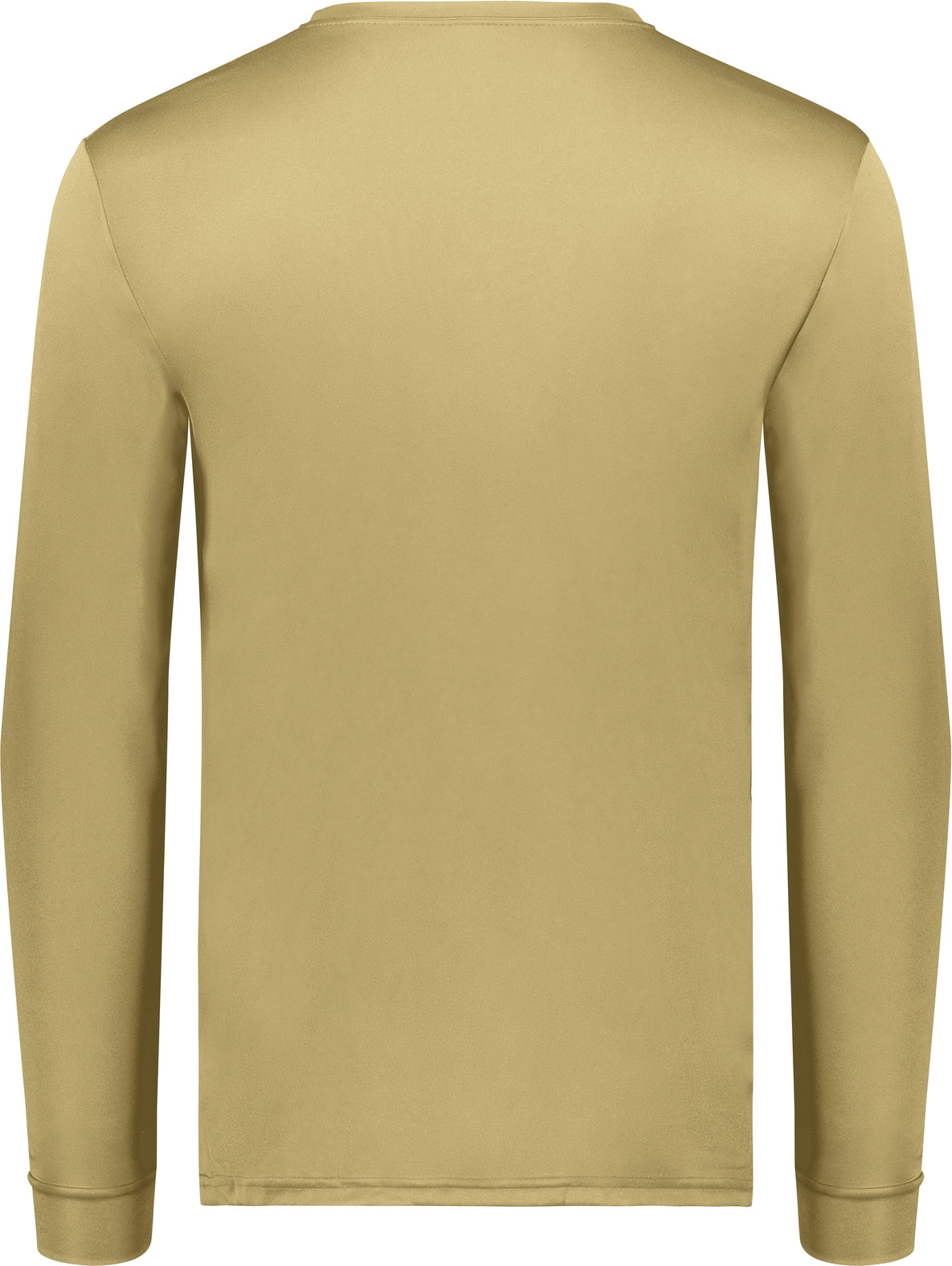 Rear View of VEGAS GOLD WICKING LONG SLEEVE T-SHIRT