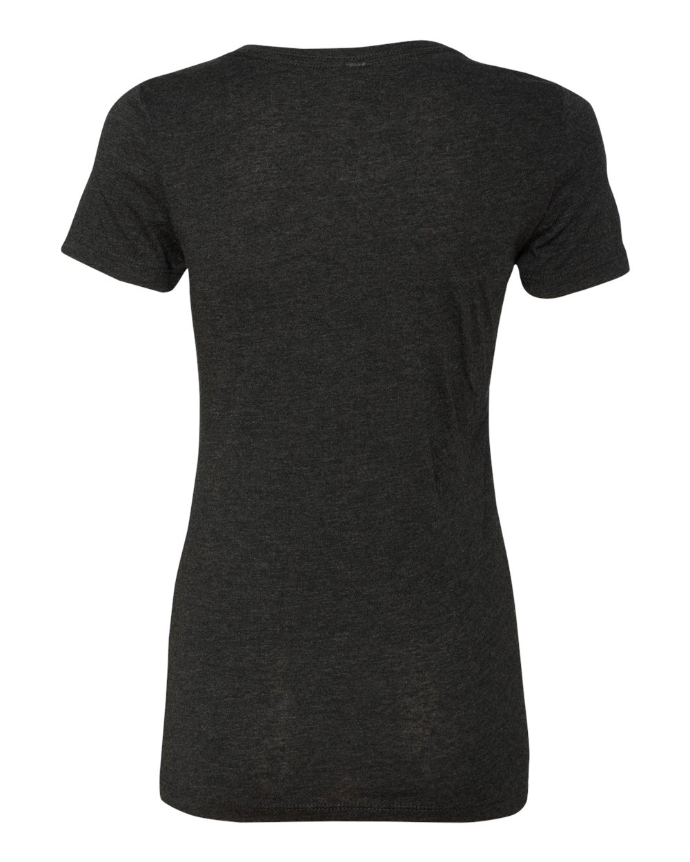 Rear View of Vintage Black Women’s Triblend T-Shirt - 6710