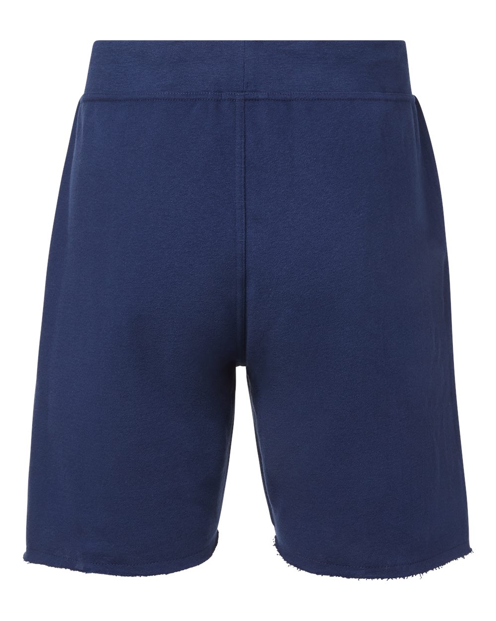 Rear View of Vintage Blue Vintage Fleece Shorts - 22743 plain