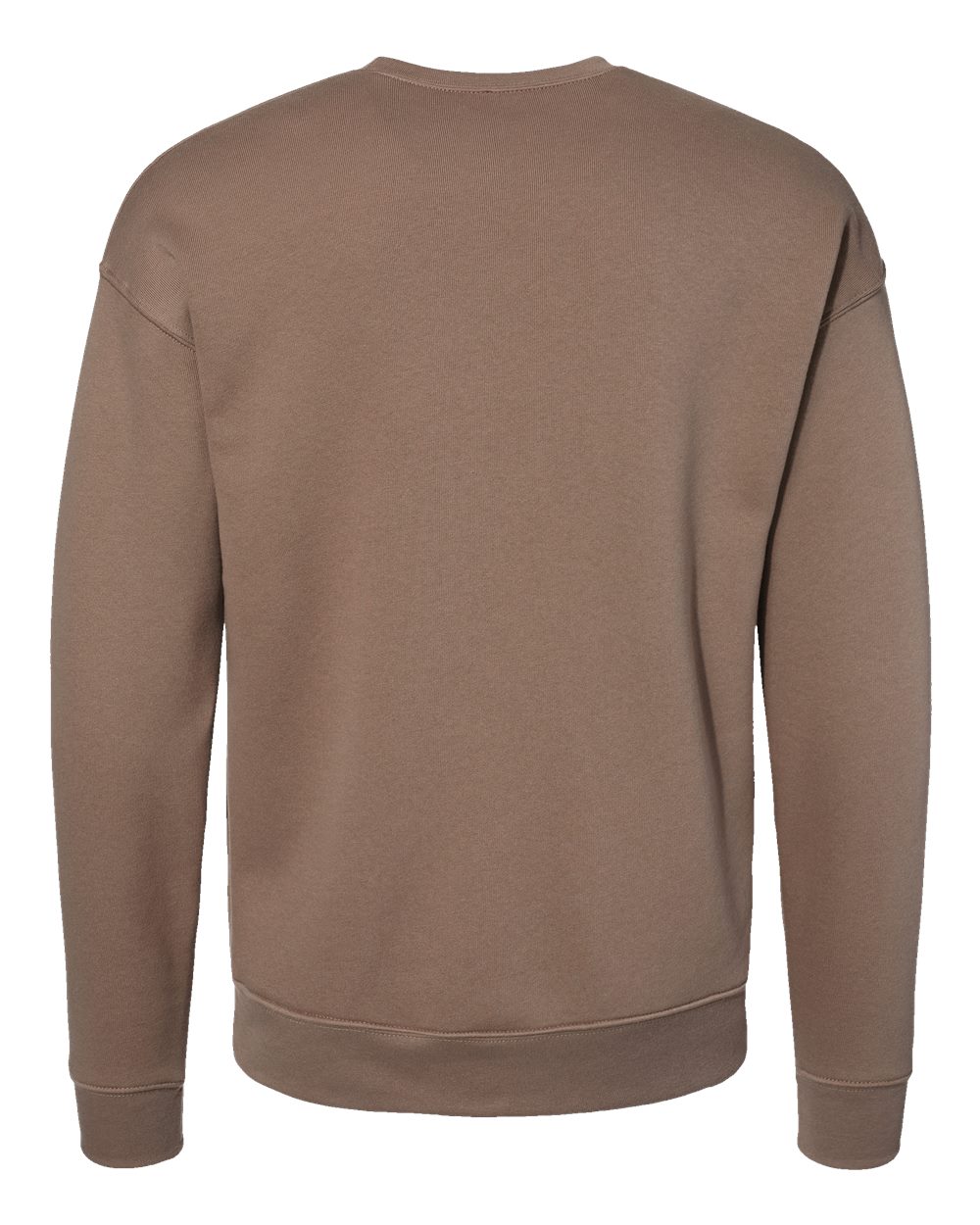 Front View of Vintage Brown Sponge Fleece Drop Shoulder Crewneck Sweatshirt - 3945