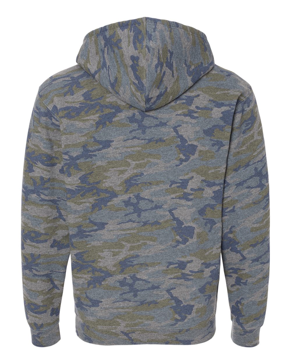 Front View of Vintage Camo Elevated Fleece Basic Hoodie - 6926