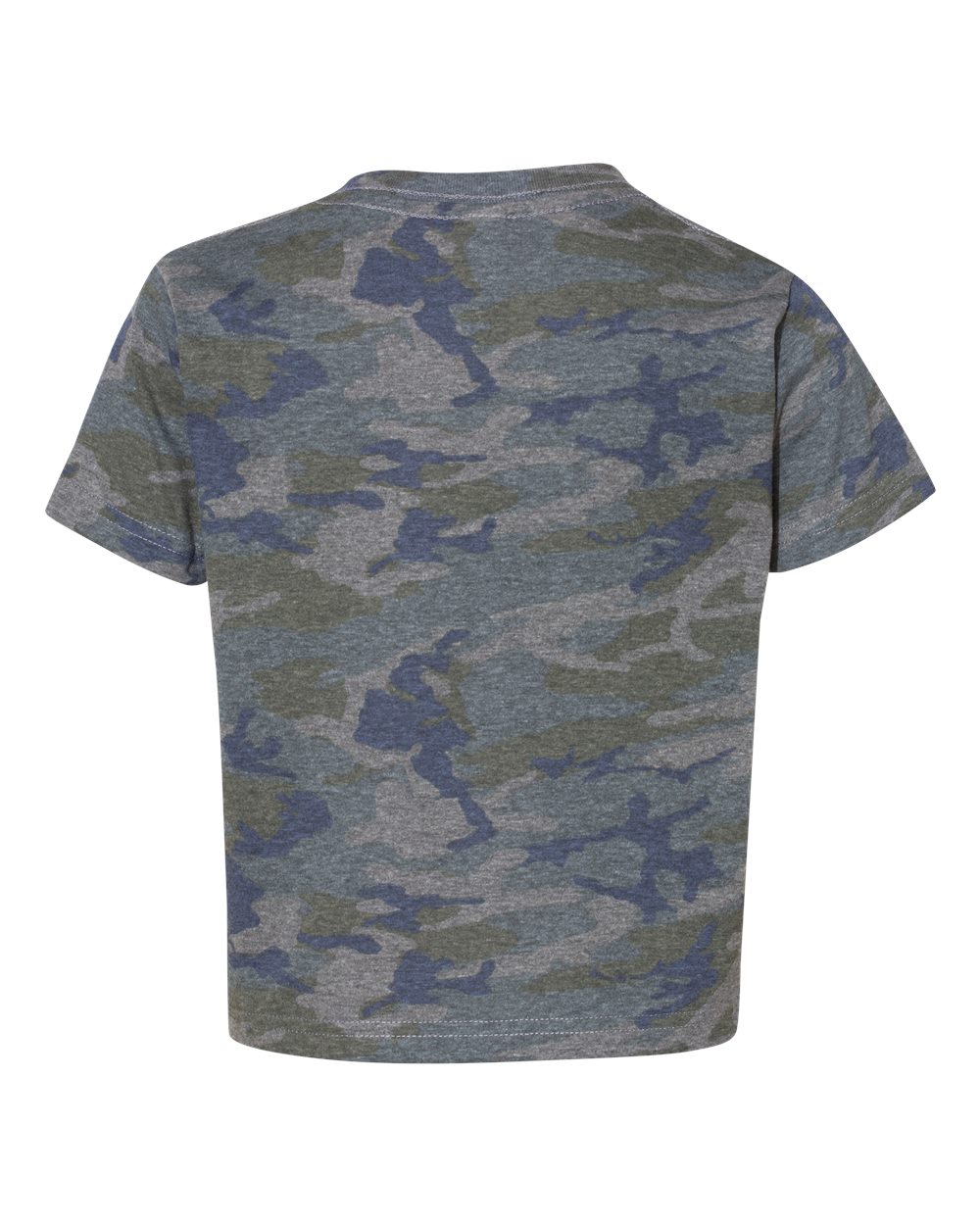 Front View of Vintage Camo Toddler Fine Jersey Tee - 3321