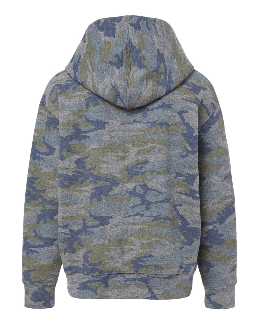 Front View of Vintage Camo Toddler Pullover Fleece Hoodie - 3326