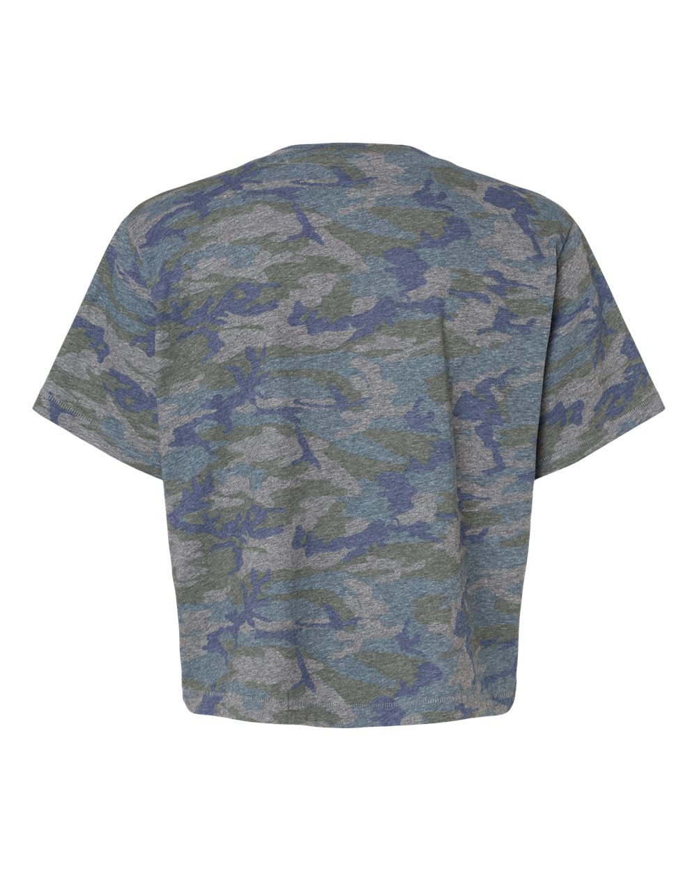 Front View of Vintage Camo Women's Boxy Tee - 3518