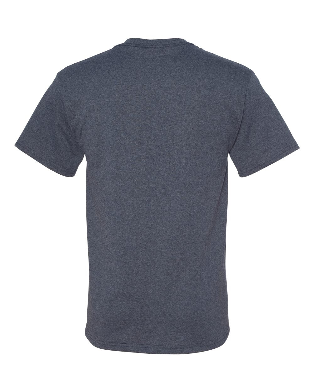 Rear View of Vintage Heather Blue Dri-Power® 50/50 T-Shirt - 29MR