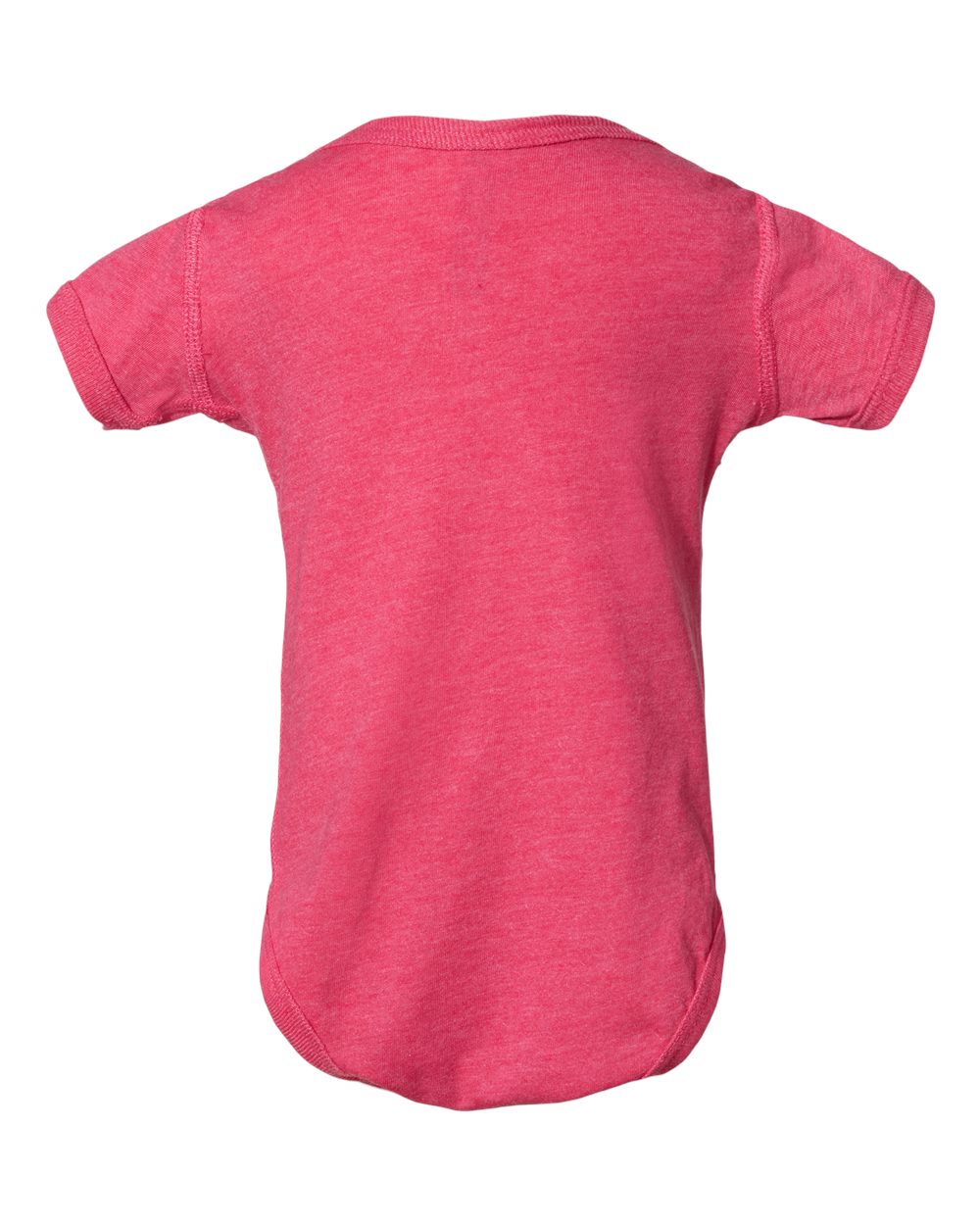 Front View of Vintage Hot Pink Infant Fine Jersey Bodysuit - 4424