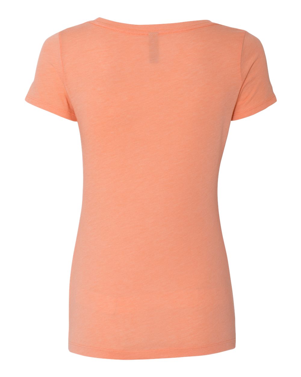 Front View of Vintage Light Orange Women’s Triblend Scoop Neck T-Shirt - 6730