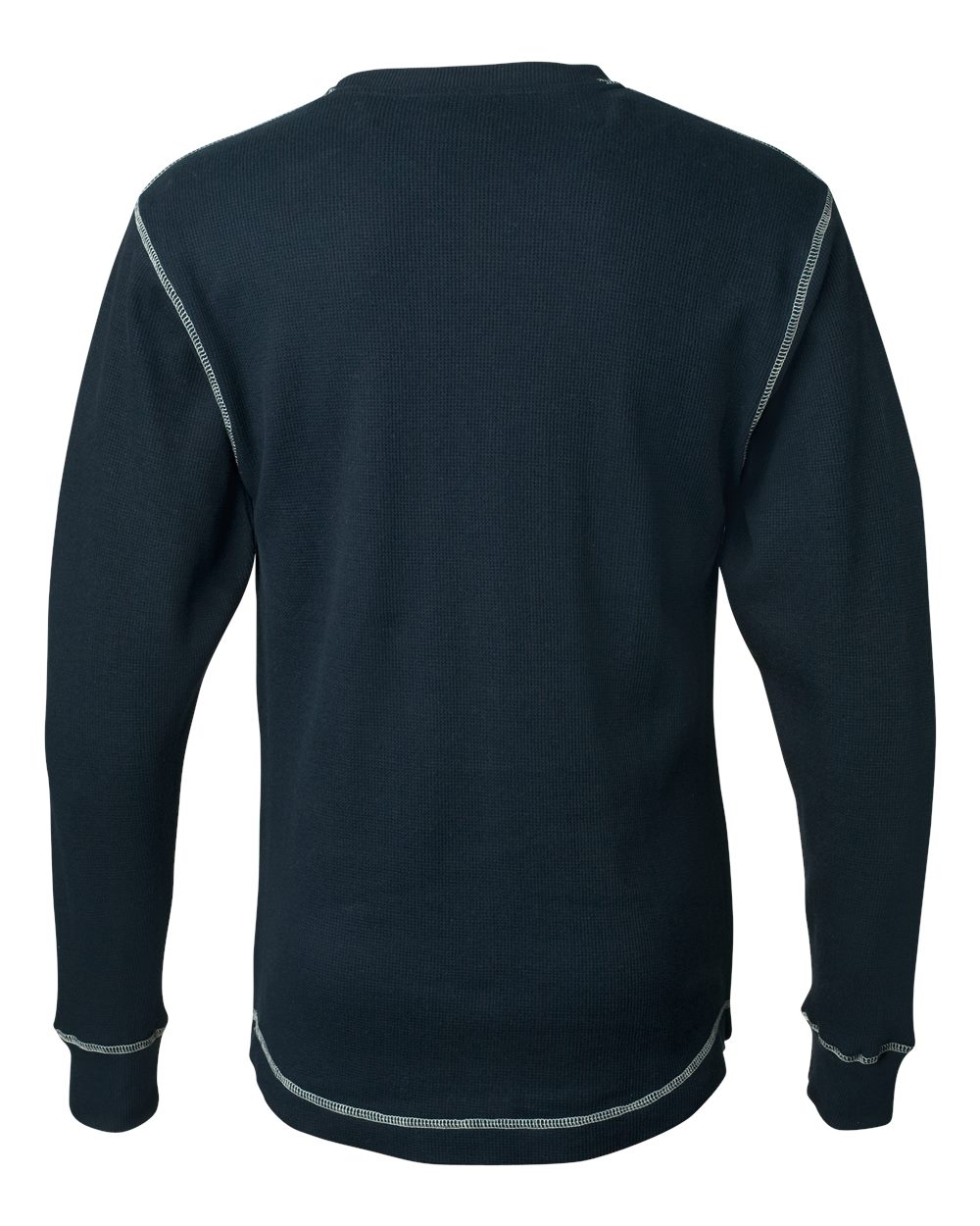 Front View of Vintage Navy/ Vintage White Vintage Thermal Long Sleeve T-Shirt - 8238