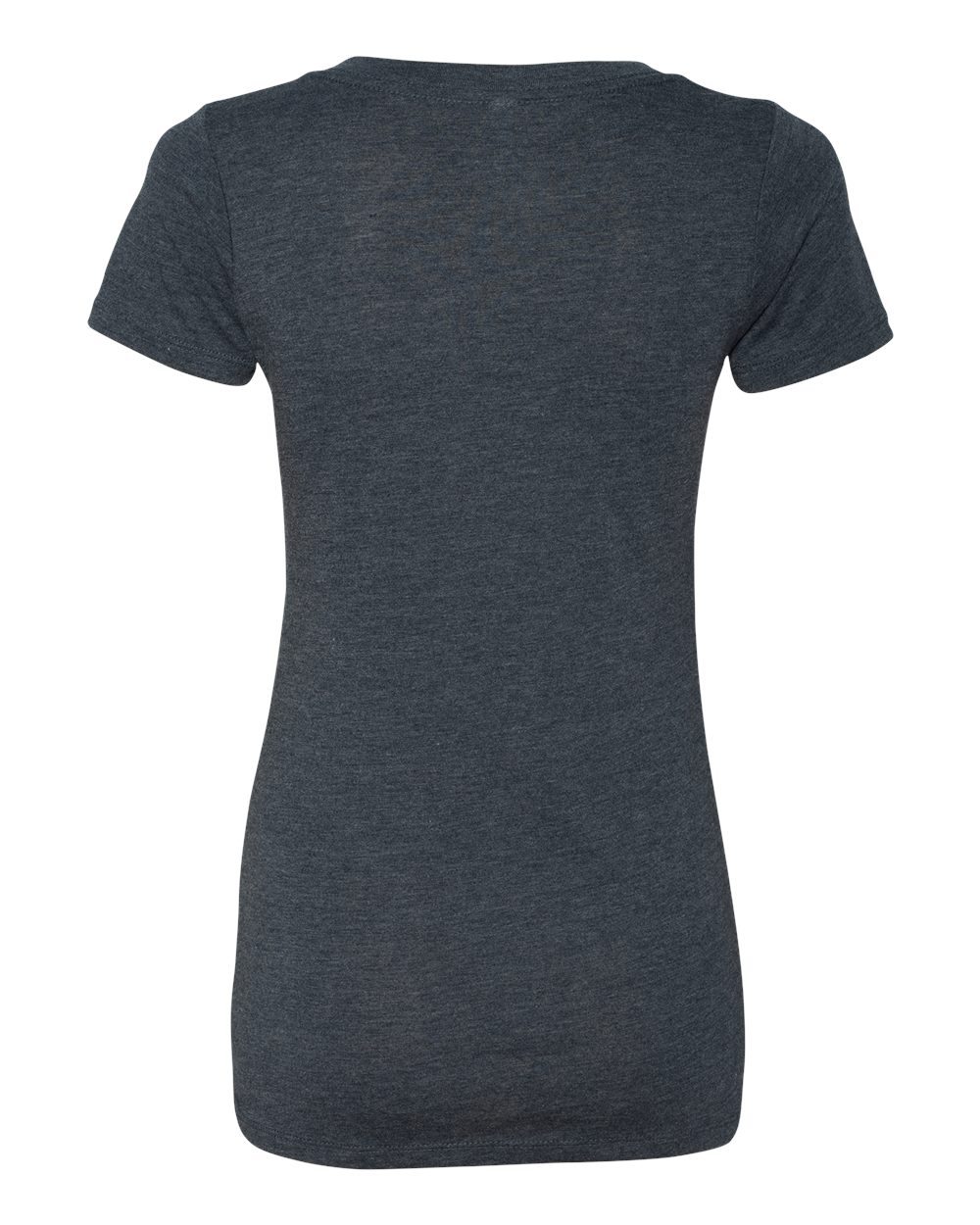 Rear View of Vintage Navy Women’s Triblend Deep V-Neck T-Shirt - 6740