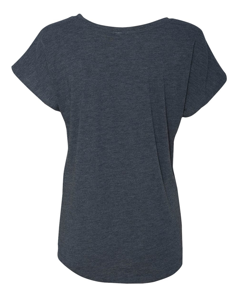 Rear View of Vintage Navy Women’s Triblend Dolman T-Shirt - 6760