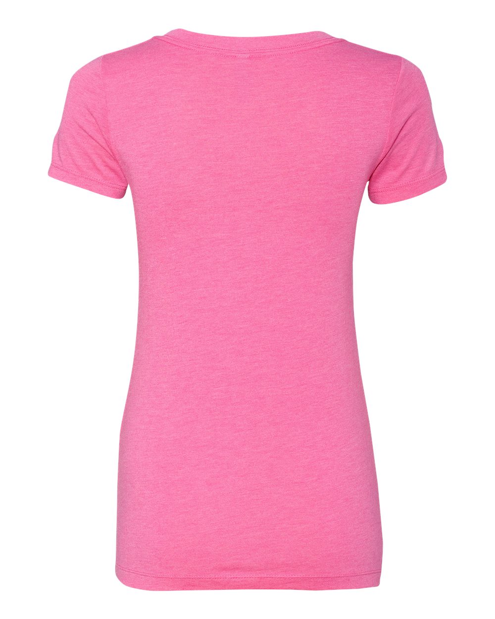 Rear View of Vintage Pink Women’s Triblend Deep V-Neck T-Shirt - 6740