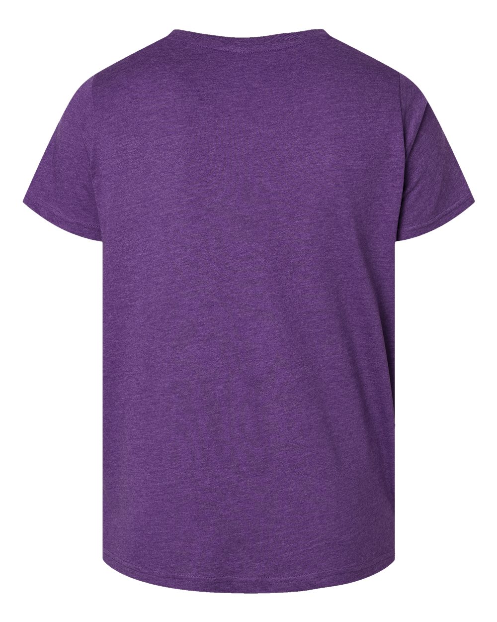 Front View of Vintage Purple Curvy Collection Women's Fine Jersey Tee - 3816