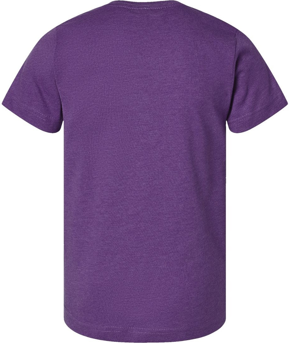Front View of Vintage Purple Youth Fine Jersey Tee - 6101