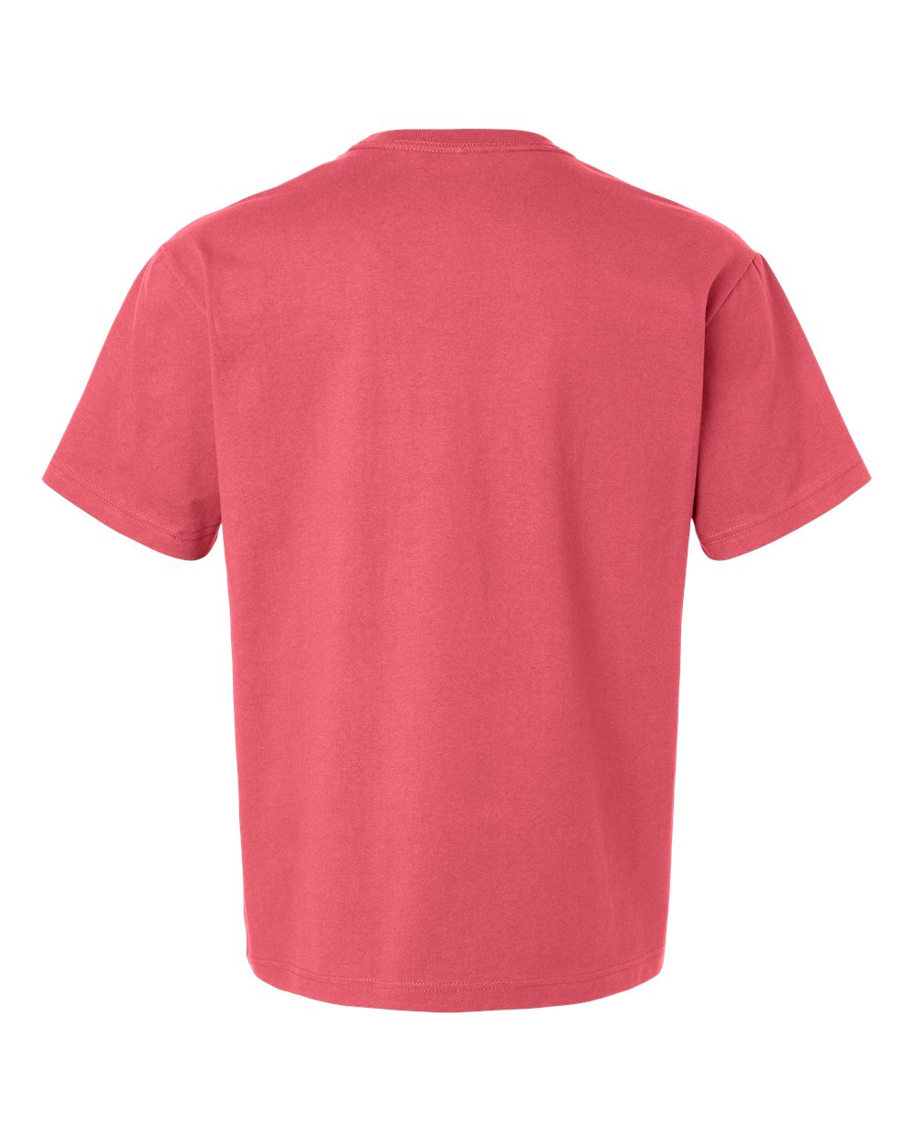 Front View of Vintage Red 7.5 oz Heavyweight Tee - 4610