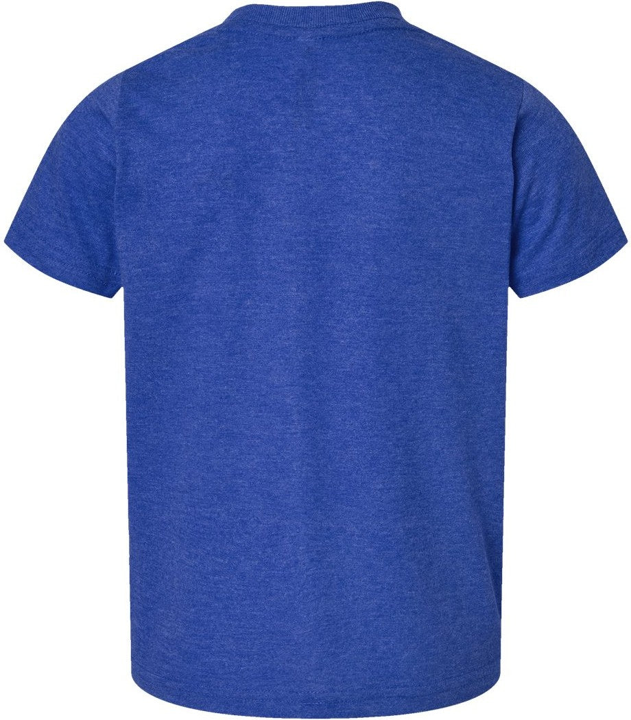 Front View of Vintage Royal Toddler Fine Jersey Tee - 3321