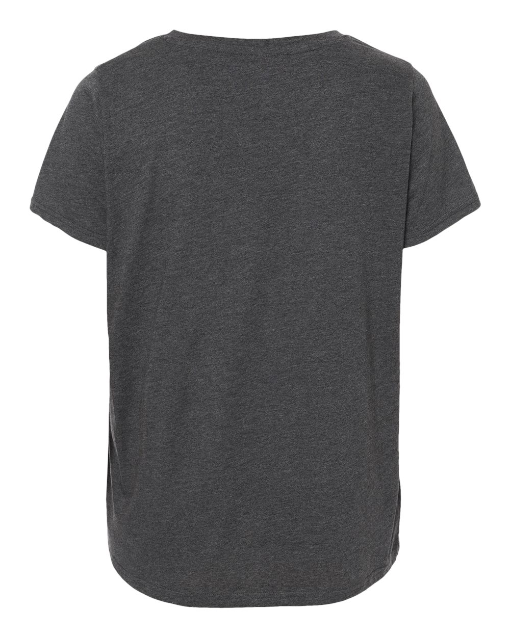 Front View of Vintage Smoke Curvy Collection Women's Fine Jersey Tee - 3816