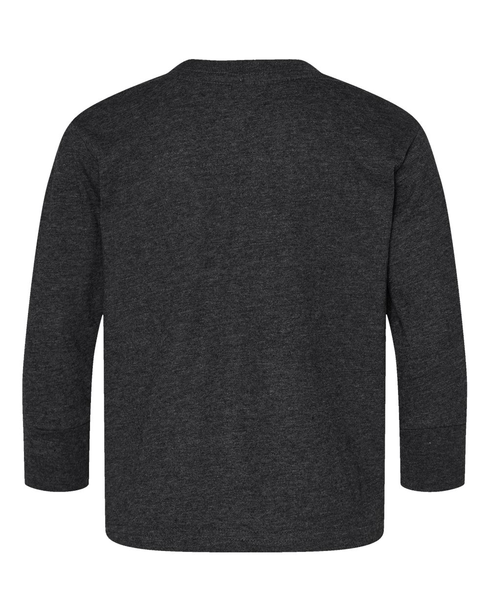 Front View of Vintage Smoke Toddler Fine Jersey Long Sleeve Tee - 3302