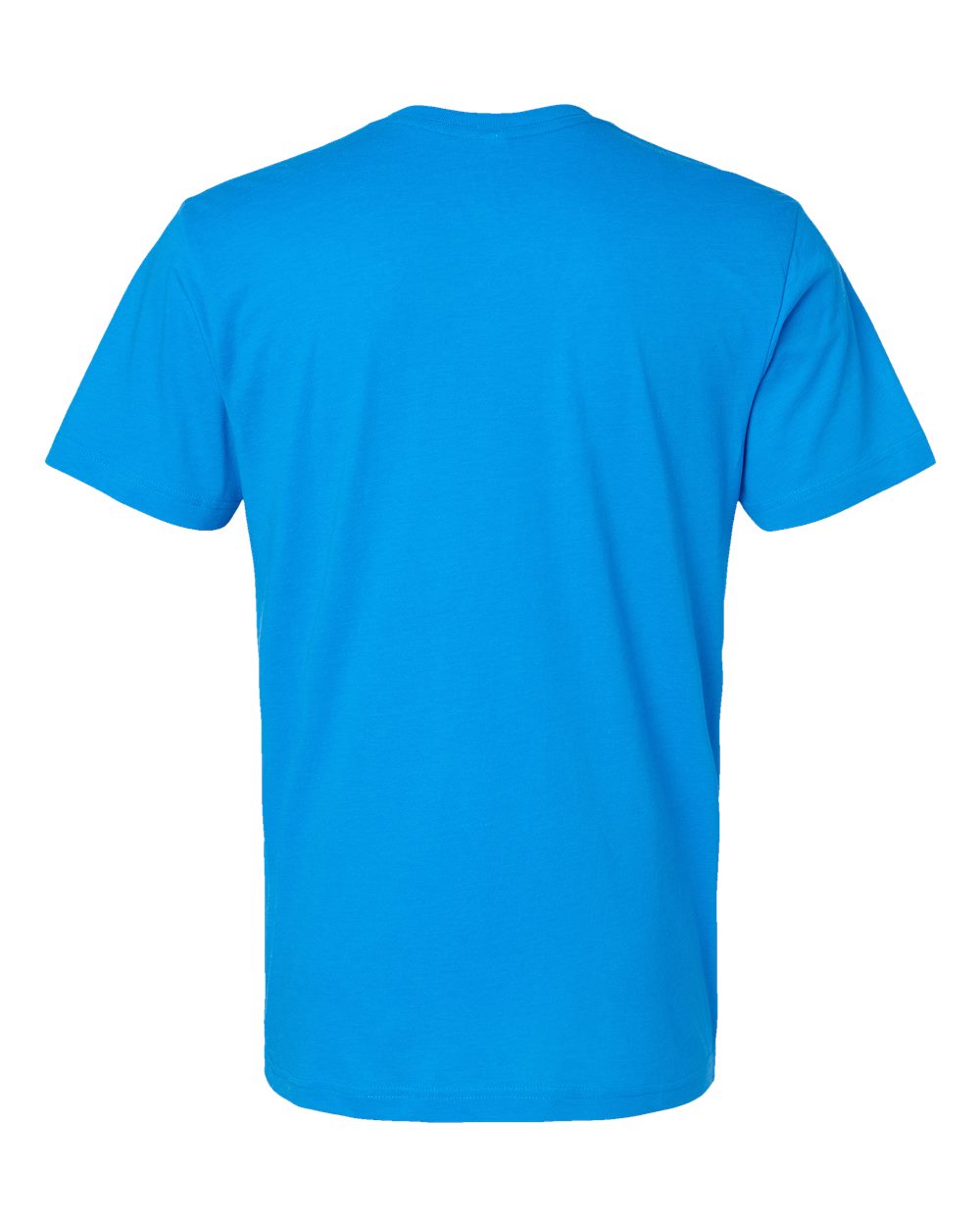 Rear View of Vintage Turquoise Fine Jersey Tee - 6901
