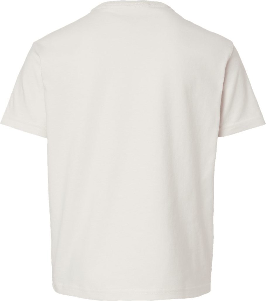 Rear View of Vintage White Youth 6oz. Heavyweight Tee - 3010Y