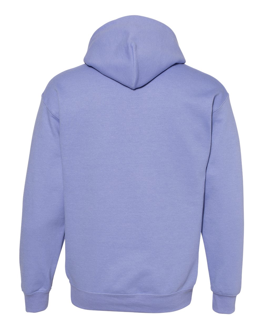 Rear View of Violet Heavy Blend™ Hooded Sweatshirt - 18500