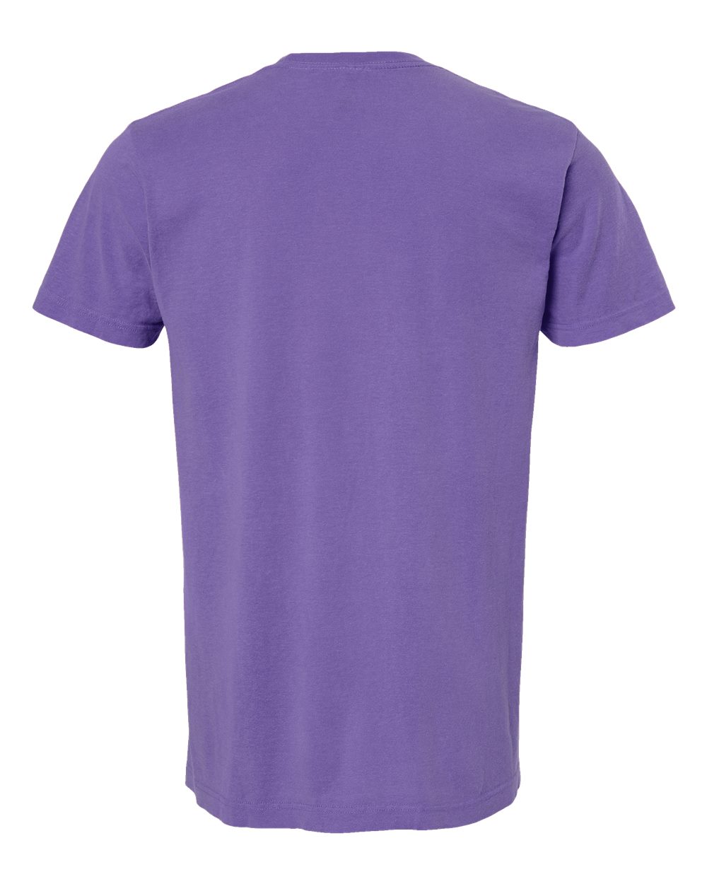Rear View of Violet Vintage Garment-Dyed T-Shirt - 6500M