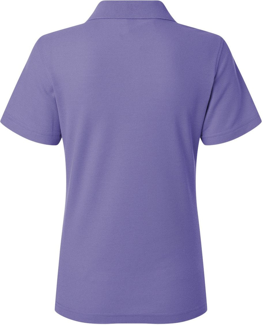 Front View of Violet Women's Pique Polo - 62800L