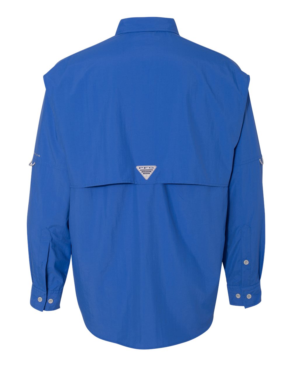 Front View of Vivid Blue PFG Bahama™ II Shirt - 212463