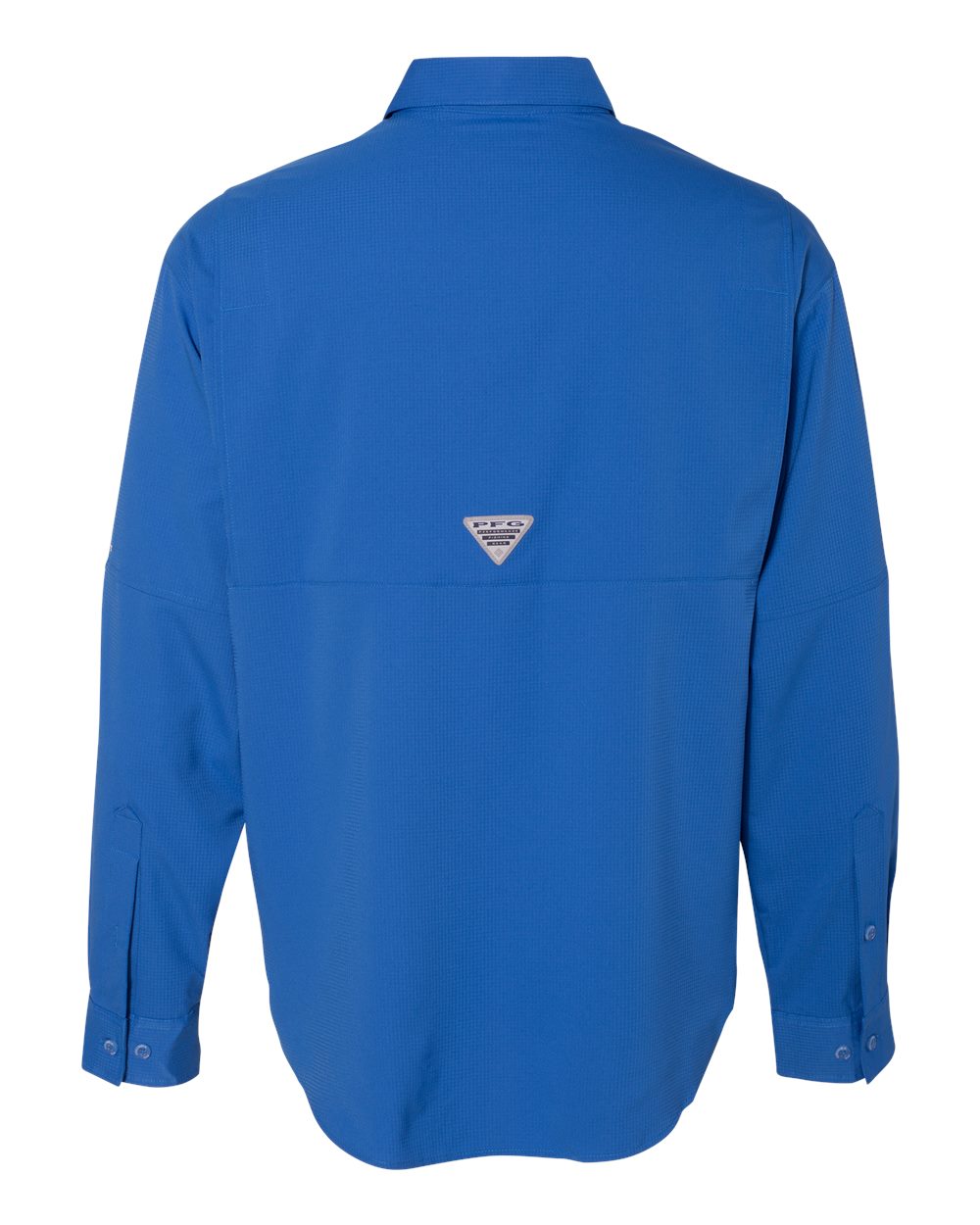 Front View of Vivid Blue PFG Tamiami™ II Shirt - 212467