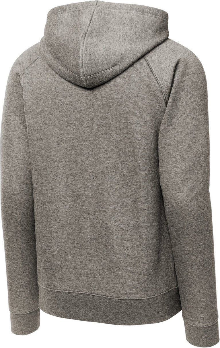 Rear View of VtgHtr Sport-Tek Drive Fleece Hooded Full-Zip STF201