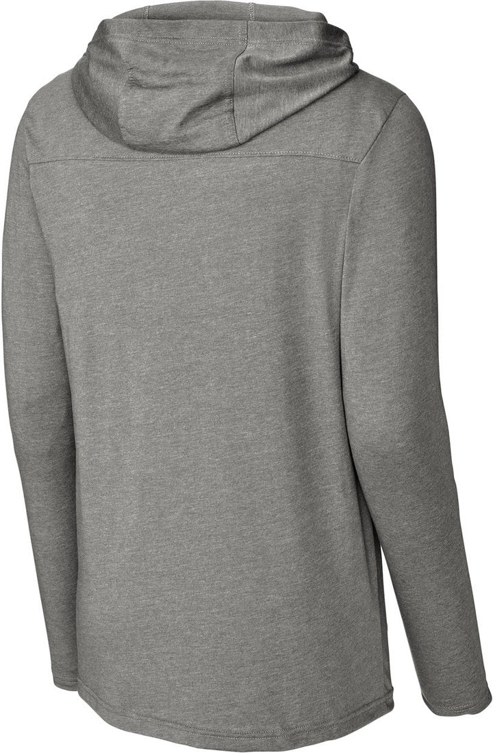 Front View of VtgHtr Sport-Tek Halftime Long Sleeve Hoodie ST6044