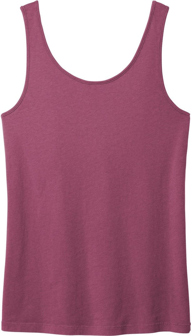 Rear View of VtgRaspbry Port & Co Women's Beach Wash Garment-Dyed Tank LPC099TT