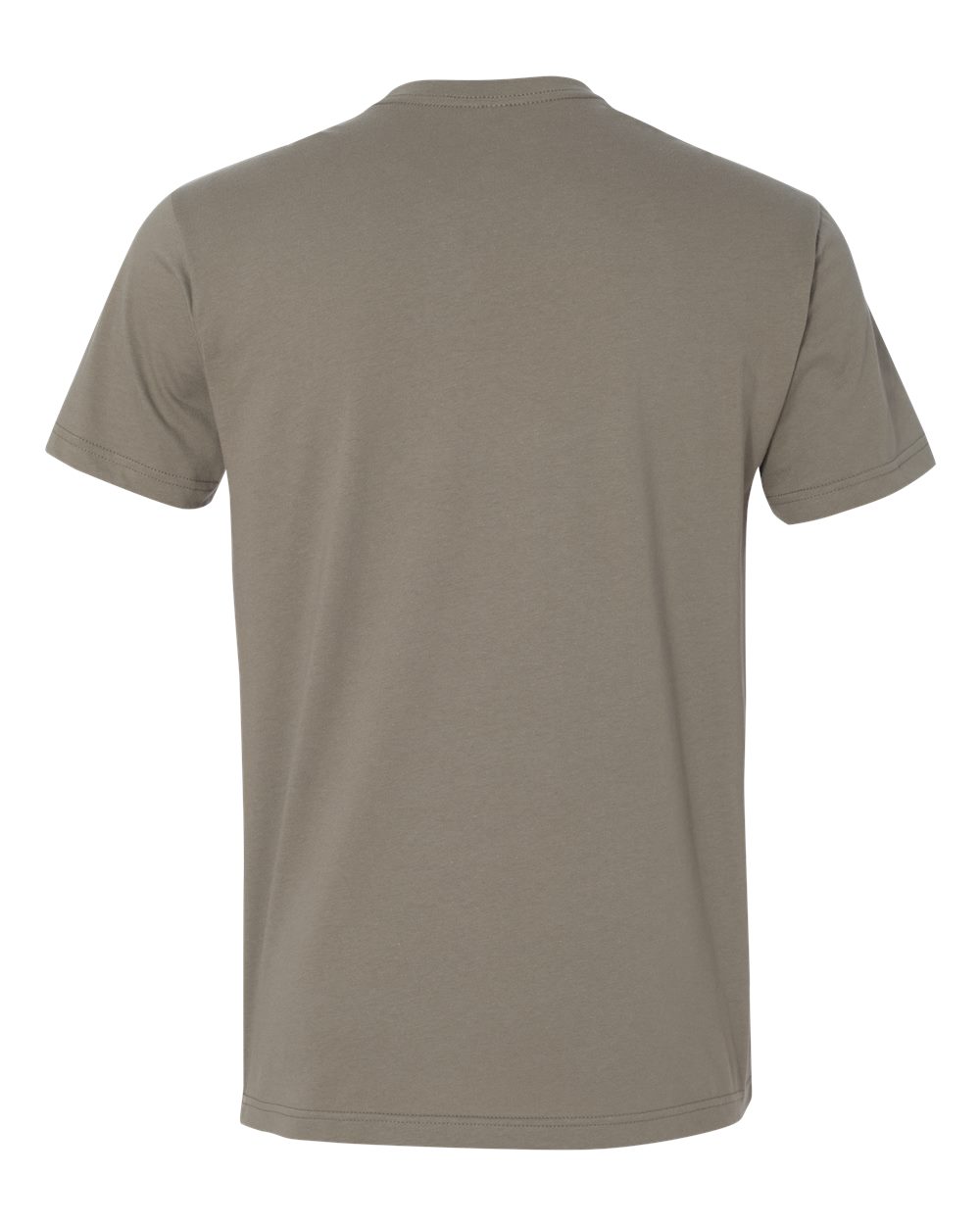 Front View of Warm Grey Cotton T-Shirt - 3600