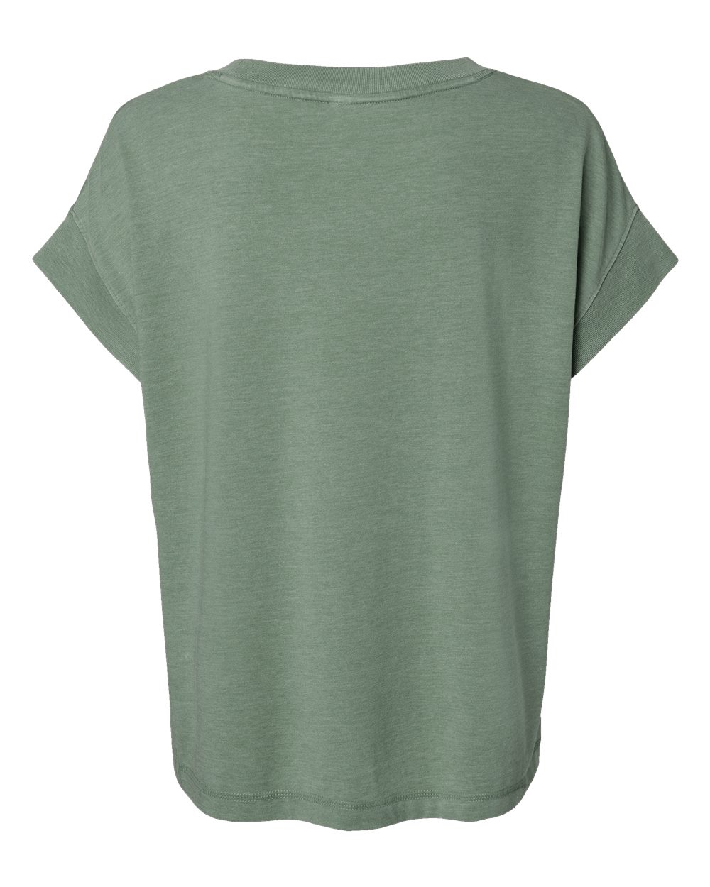 Front View of Washed Basil Women's Relaxed Vintage Wash Tee - 3502