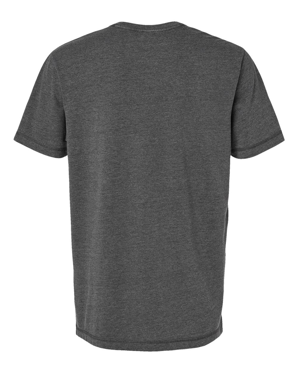 Front View of Washed Black Vintage Wash Tee - 6902