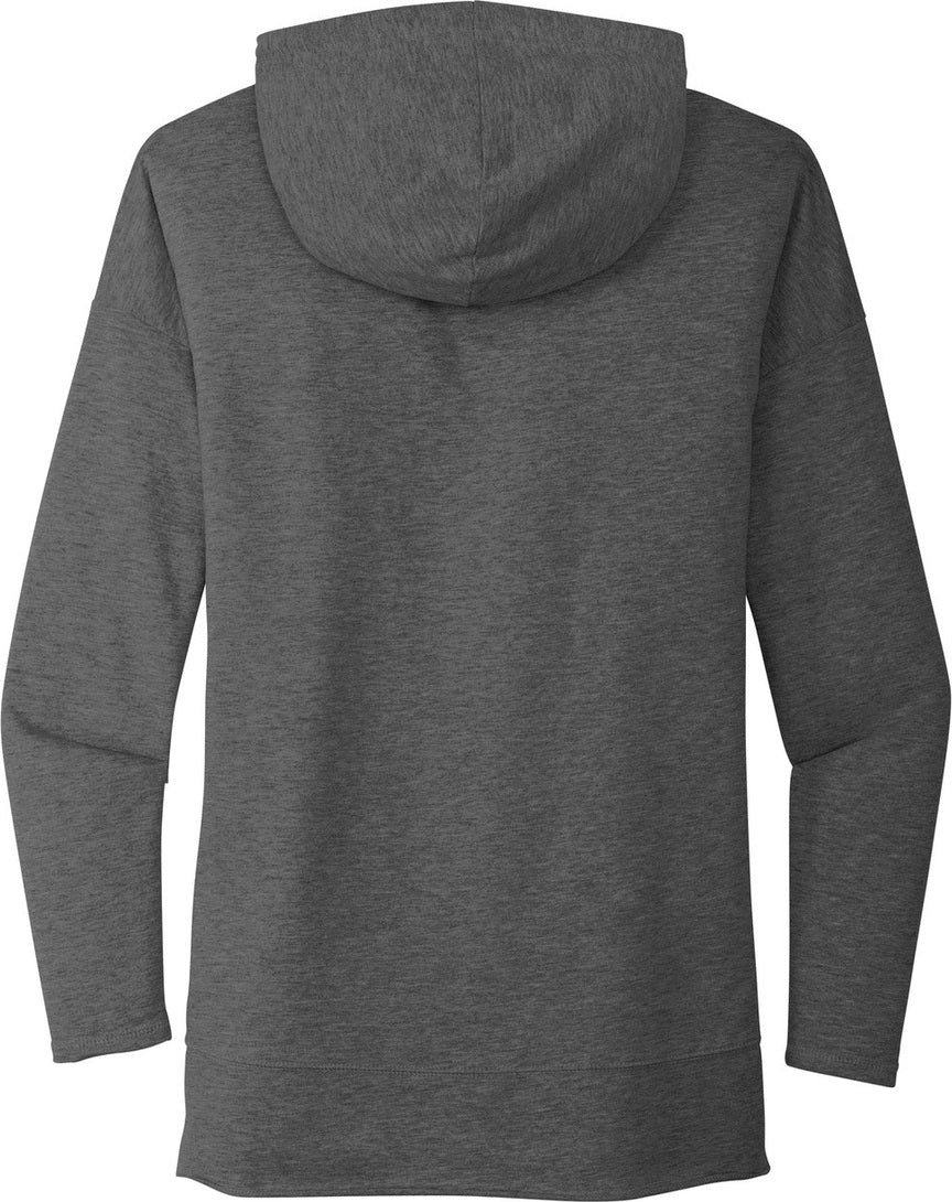 Front View of Washed Coal District Women's Featherweight French Terry Hoodie DT671