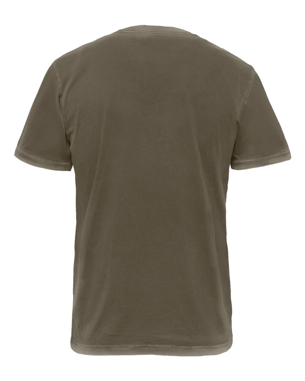 Front View of Washed Military Green Soft Wash T-Shirt - 3600SW