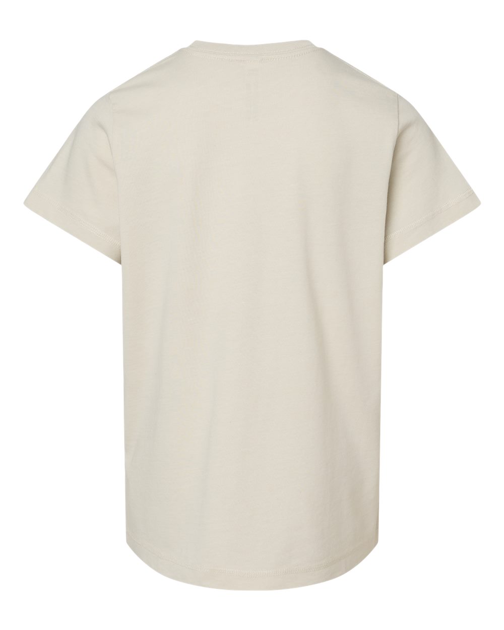 Rear View of Washed Natural Youth Vintage Wash Tee - 6102 plain