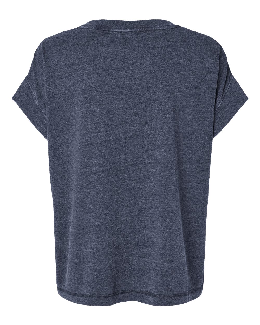 Front View of Washed Navy Women's Relaxed Vintage Wash Tee - 3502