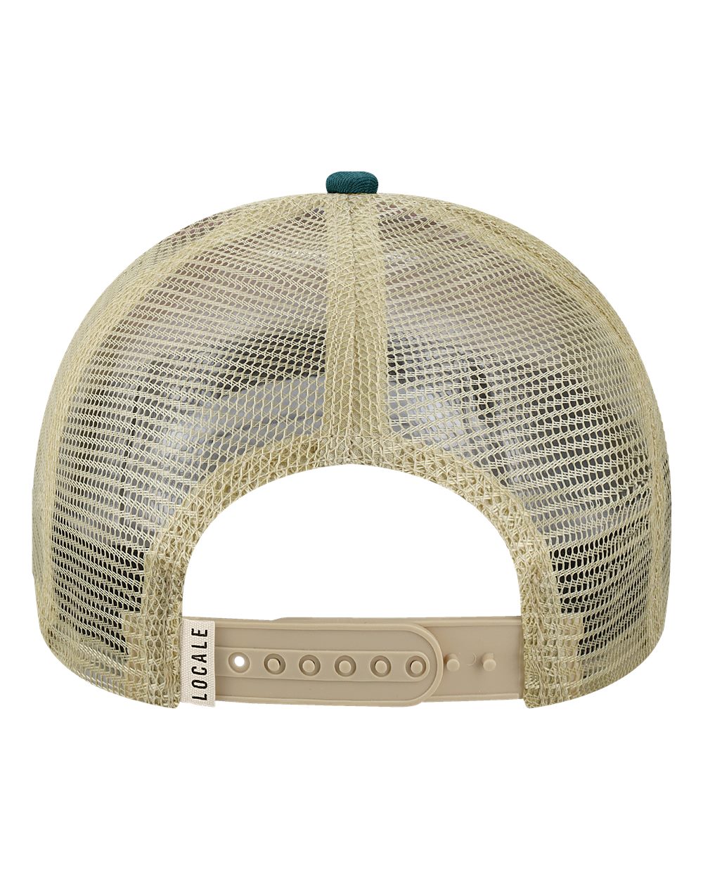 Front View of Watercolor Sunset/ Teal Trucker Cap - 5PTKR