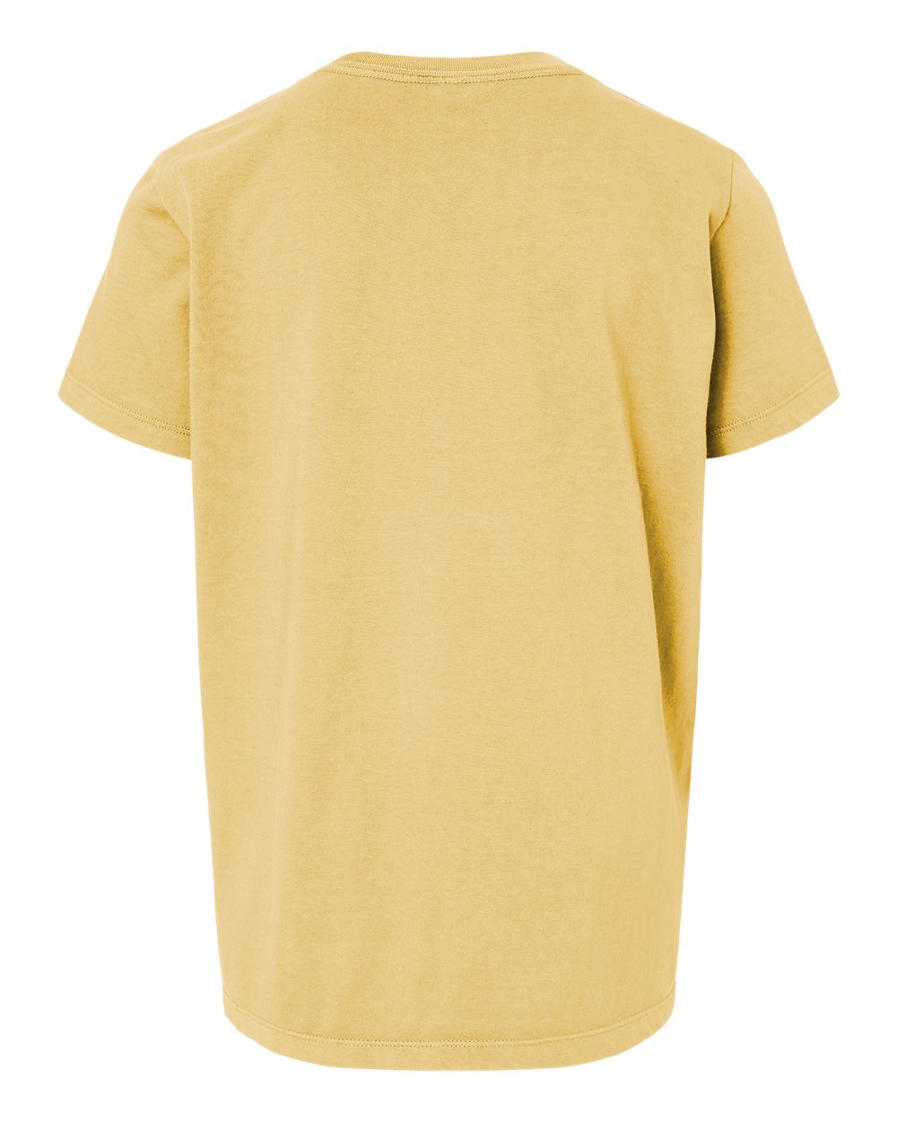 Rear View of Wheat Youth Organic T-Shirt - 402